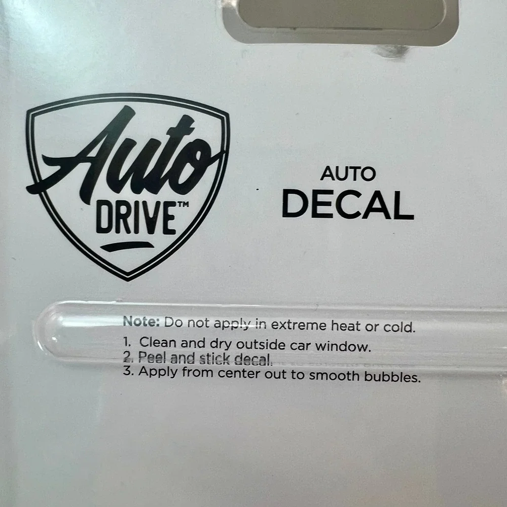 Auto Drive American Flag Auto Decal Unisex OS NEW 3D Embossed